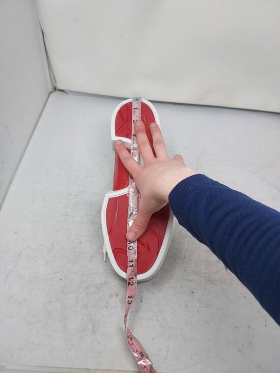 Christian Louboutin MENS White Heart Love Adolon Junior Sneaker - Picture 7 of 12